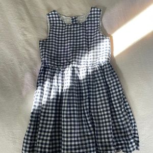Girls Casual Checkered Dress